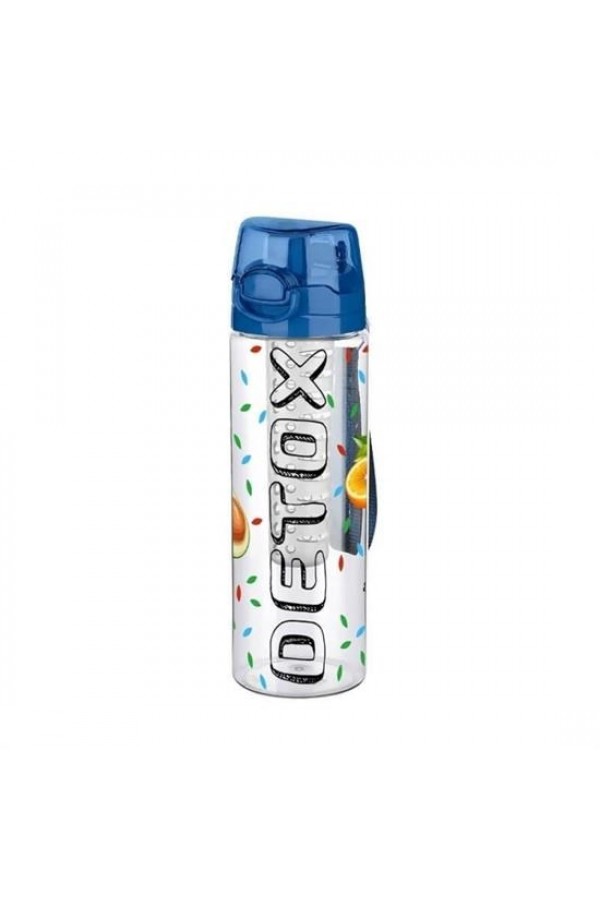 BUFFER® Tutma Saplı Kilitli Kendiliğinden Süzgeçli Kolay Taşınabilir Detoks Sporcu Diyet Matarası