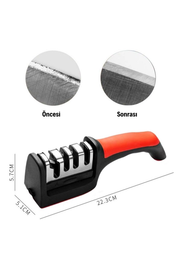 BUFFER®  4 Aşamaları Kaymaz Taban Hızlı Bıçak Makas Bileme Aracı
