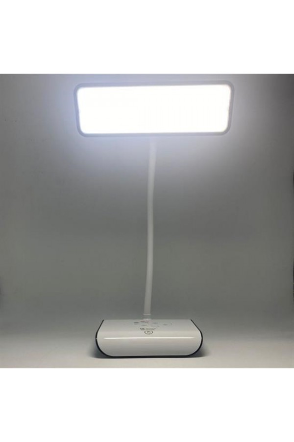 BUFFER® Şarjlı Oynar Esnek Başlıklı Dokunmatik 3 Farklı Modda Yanan Kaymaz Taban LED Masa Lambası