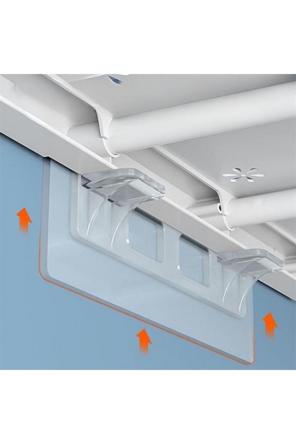BUFFER® Dolap İçi Raflar İçin 4'lü Plastik Güçlü Yapışkanlı Raf Destek Aparatı