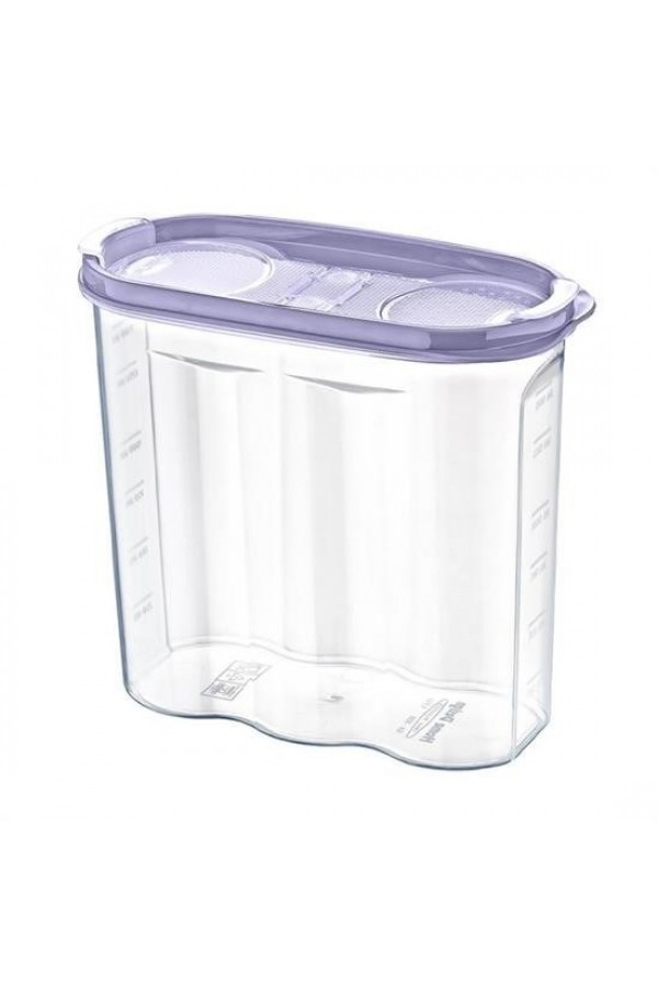 BUFFER® 2 Kapaklı Ölçekli Erzak Kuru Gıda Saklama Kutusu Kabı - 1,7 Litre - SA935