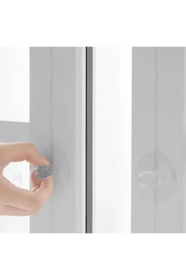 BUFFER® 2 Adet Kristal Kendiliğinden Güçlü Yapışkanlı Kulp Askısı Tutma Kolu
