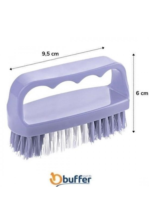 BUFFER® Tutamaçlı Plastik Pratik Tırnak ve Kıyafet Yaka Temizlik Fırçası- TP-113