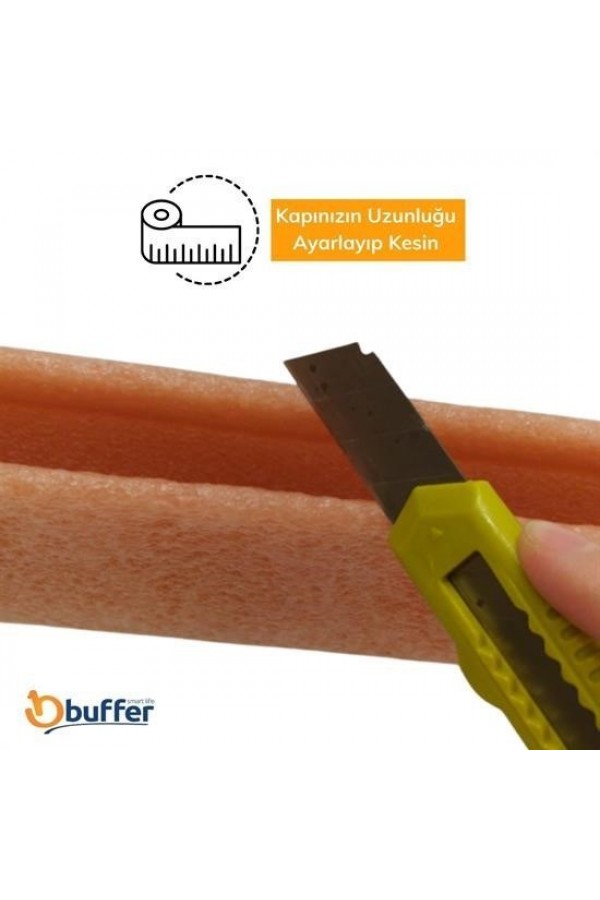 BUFFER®  4 Adet Kapı Toz Rüzgar Önleyici Isı Yalıtımı Sağlayan Sızdırmaz Strafor