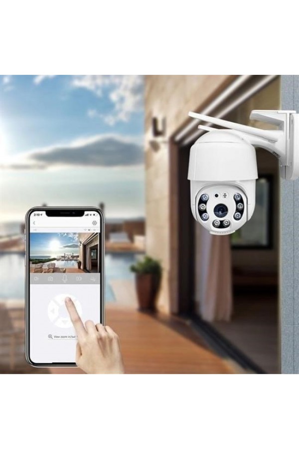 BUFFER® 20 MP HD Lens İç Dış Mekan Suya Danıklı IP Wifi Network Güvenlik Kamerası Wifi Kamera
