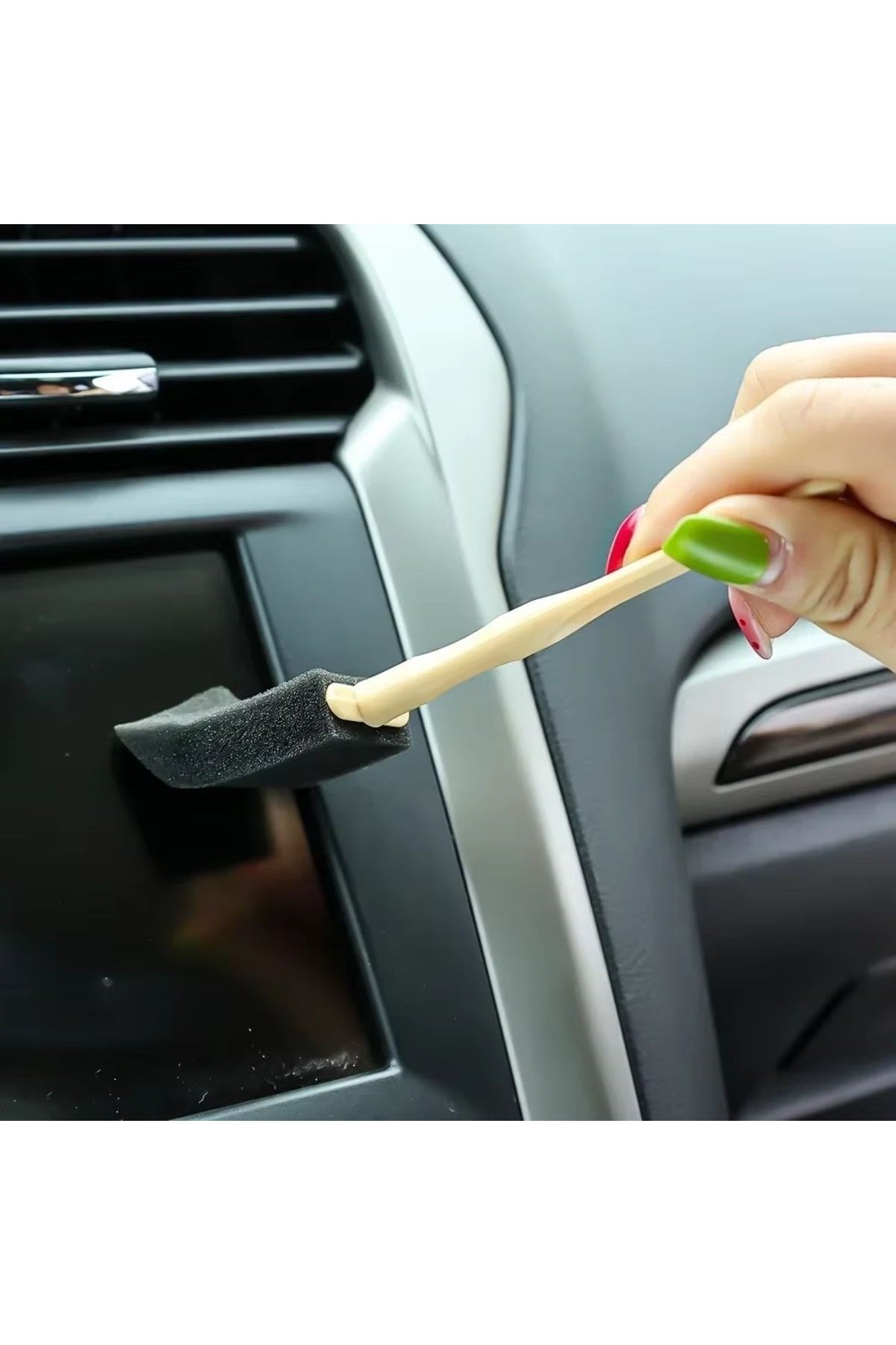 BUFFER® 5'li Araba Havalandırma Temizleme Fırçaları Klima Çıkışları,Toz Alma&Otomobil İçi Detaylı Mini Temizlik Aparatları