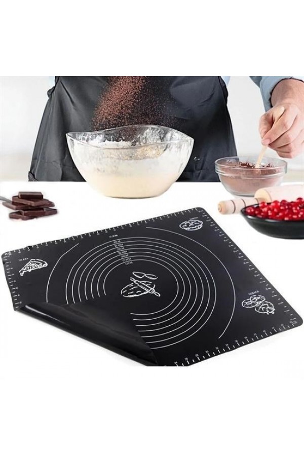 BUFFER® Silikon Çok Amaçlı Geniş Hamur Matı Hamur Açma Matı 40*50 cm
