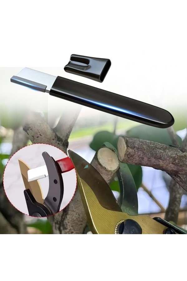 BUFFER® Koruyucu Kapaklı Keskin Makas Budama Makası Bıçak Bileme Aparatı Bileyici