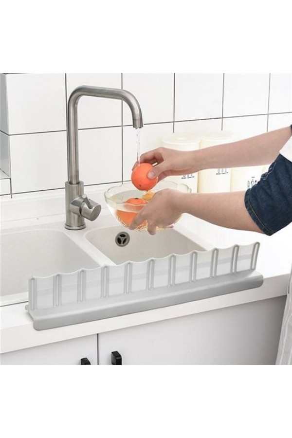 BUFFER® Vantuzlu Kauçuk Sıvı Su Sızdırmaz  Mutfak Banyo Duş Bariyeri Lavabo Kenar Tutucu Set