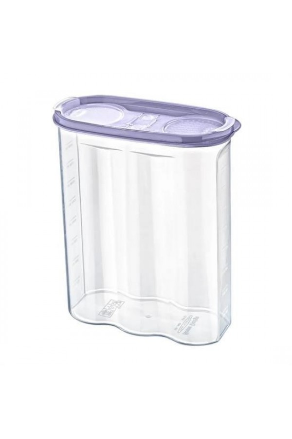 BUFFER® 2 Kapaklı Ölçekli Erzak Kuru Gıda Saklama Kutusu Kabı 2,4 Litre-SA940