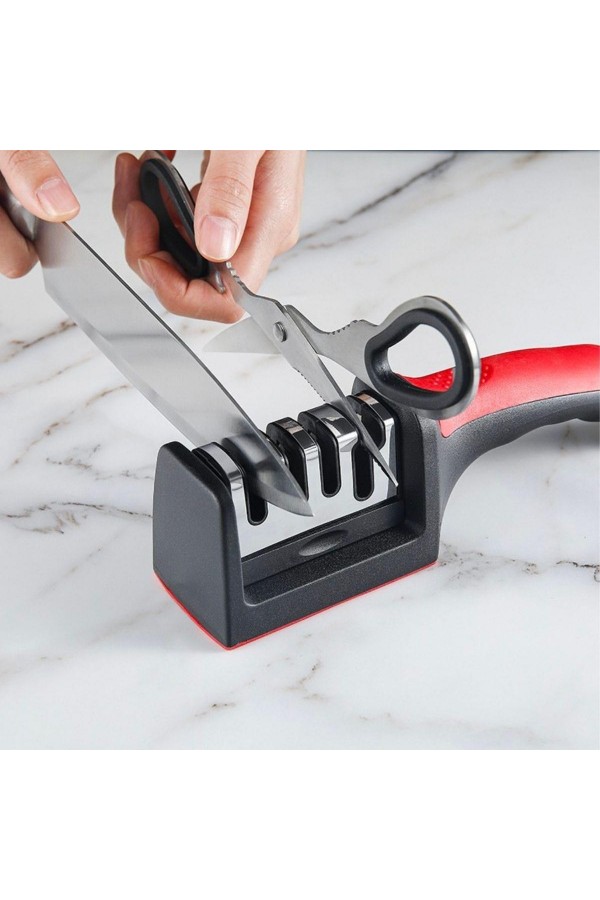 BUFFER®  4 Aşamaları Kaymaz Taban Hızlı Bıçak Makas Bileme Aracı