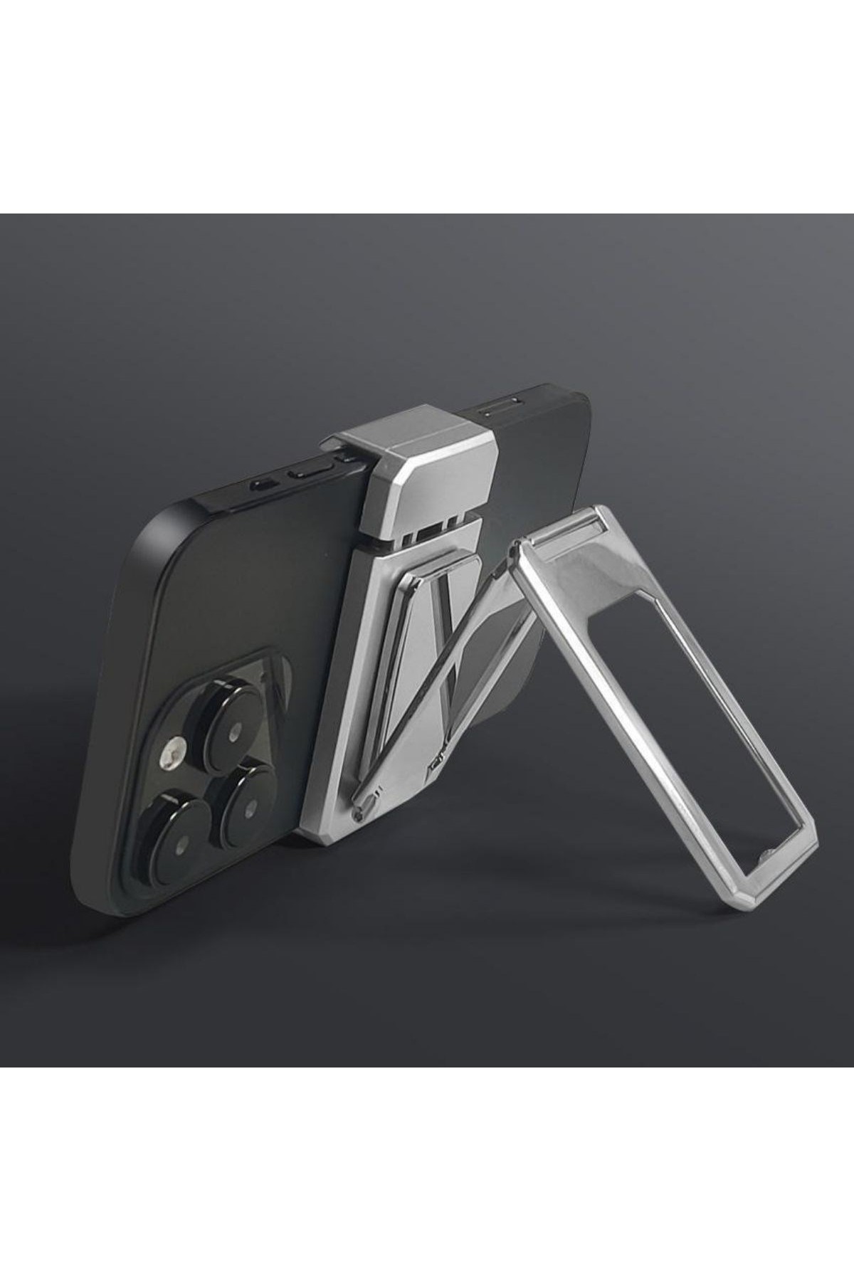 BUFFER®  360 derece Dönen Tüm Telefon Tipleri İle Uyumlu Metal Telefon Standı Braket