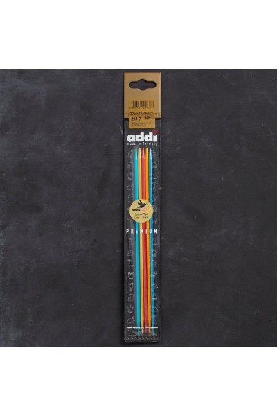 Addi Colibri 3,75mm 20cm Renkli Çorap Şişi - 204-7