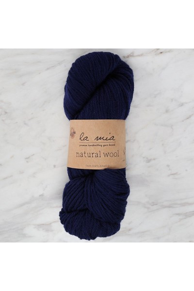 La Mia Natural Wool Lacivert El Örgü İpi - L630