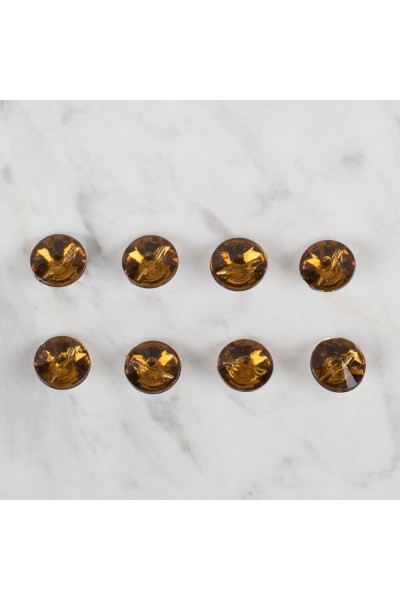 Loren Crafts kahverengi 8 li düğme - 208