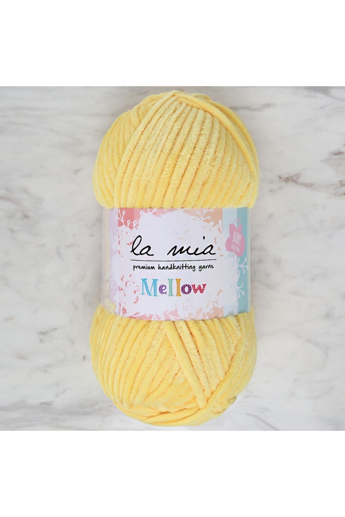 La Mia Mellow Bebe Sarı El Örgü İpi - 909 - 34158