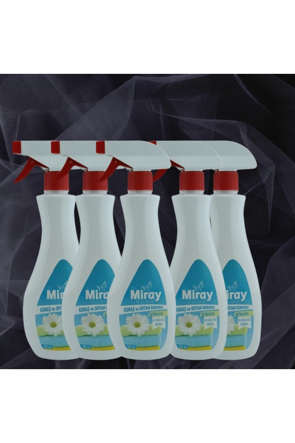 Miray Home Kozmetik Kumaş ve Ortam Kokusu 500 Ml Green Alkolsüz ve Doğal