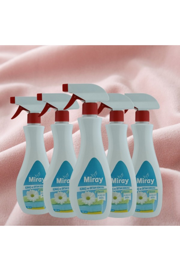 Miray Home Kozmetik Kumaş ve Ortam Kokusu 500 Ml Green Alkolsüz ve Doğal